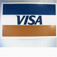 BLUE, WHITE & GOLD BANDS WITH VISA
