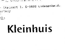 Kleinhuis