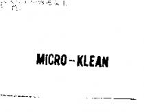 MICRO-KLEAN