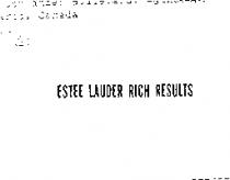 ESTEE LAUDER RICH RESULTS