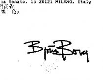 Signature of Mr. Bjorn Borg