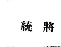統將
