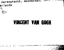 VINCENT VAN GOGH