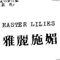 雅麗施媚 EASTER LILIES