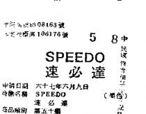 速必達 SPEEDO