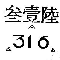 叁壹陸及圖