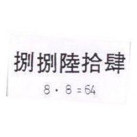 捌捌陸拾肆 8 · 8=64