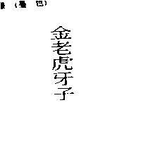 金老虎牙子