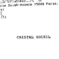 CRISTAL SOLEIL