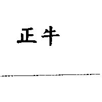 正牛