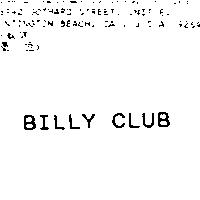 BILLY CLUB