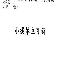 小提琴立可新