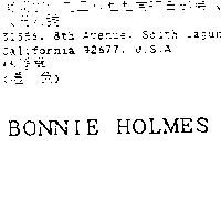 BONNIE HOLMES