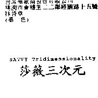 莎薇三次元 SAVVY Tridimensionality