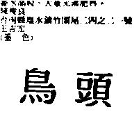 鳥頭