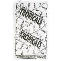 HAWALLAN TROPICALS Logo Design wirh BACKGROUND DESIGN