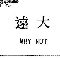 遠大 WHY NOT