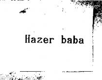 Hazer baba