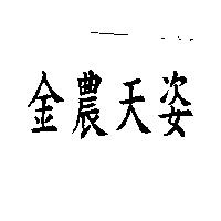 金農天姿