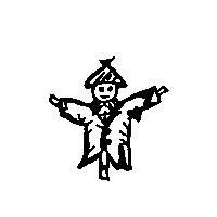 稻草人圖