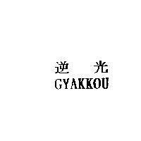 逆光 GYAKKOU