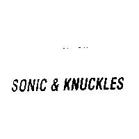 SONIC & KNUCKLES