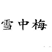 雪中梅