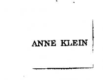 ANNE KLEIN