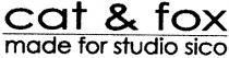 cat & fox, cat, fox, made for studio sico