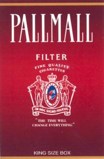 pallmall, filter, per aspera ad astra, in hoc signo felices, fine quality cigarettes, the time will change everything