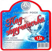 галицькі роси, галицькі, роси, над-збручанська, над, збручанська, надзбручанська, вода питна сильногазована, вода, питна, сильногазована, 1,5л