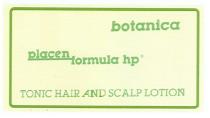 botanica, placen formula hp, placen, formula, hp, tonic hair and scalp lotion, tonic, hair, scalp, lotion