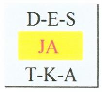 d-e-s, des, t-k-a, tka, ja, тка, т-к-а