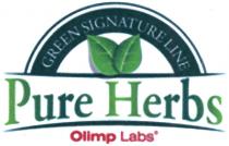 pure herbs, pure, herbs, olimp labs, olimp, labs, green signature line, green, signature, line