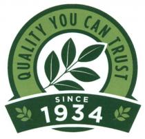 quality you can trust, quality, can, trust, since 1934, since, 1934