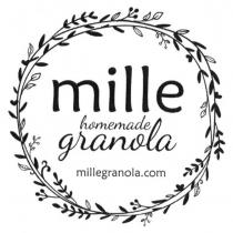 mille, homemade, granola, millegranola.com, millegranola, com