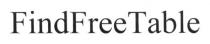 findfree table, findfree, find, free, table