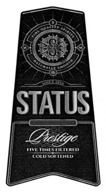 5 fine quality spirits; 5; fine; quality; spirits; s; since 1896; since; 1896; status; prestige; five times filtered; five; times; filtered; cold softened; cold; softened; natural smooth; natural; smooth; 18; 96