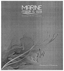 marine mask&spa; marine mask spa; marine; mask; spa; &; professional line cosmetic; professional; line; cosmetic; product of france; product; france