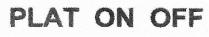 plat on off; plat; on; off