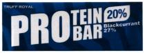 pro tein bar, pro, tein, bar, 20%, 20, %, truff royal, truff, royal, blackcurrant 27%, blackcurrant, 27, protein bar, protein