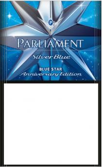 parliament, silver blue, silver, blue, blue star, star, anniversary edition, anniversary, edition, p, р