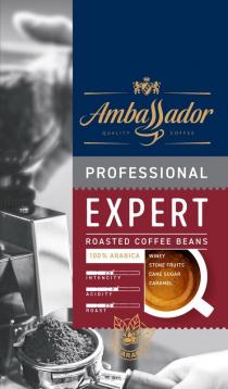 ambassador, quality coffee, quality, coffee, professional, expert, roasted coffee beans, roasted, beans, 100% arabica, arabica, 100%, 100, %, intencity, acidity, roast, winey, stone fruits, stone, fruits, cane sugar, cane, sugar, caramel
