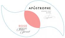 apostrophe, sparkling wine, sparkling, wine, rose, semi-sweet, semi, sweet, рожеве