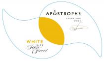 apostrophe, sparkling wine, sparkling, wine, white, semi-sweet, semi, sweet, біле