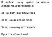 все, просто, просто люблю, і все!, творити, можу, за те, що можу тут творити, моря, країна, за те, що це країна моря, полуницю, найсмачнішу, за найсмачнішу полуницю, гонорових, трішки, людей, наших, країну, люблю, я люблю нашу країну за наших людей, трішки гонорових