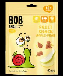 г, 40, g, 40g, фрукти, тільки, тільки фрукти, цукру, доданого, без доданого цукру, глютену, без, без глютену, місяців, +, 12, 12+ місяців, груша, яблуко, снек, фруктовий, фруктовий снек яблуко-груша, pear, apple, snack, fruit, baby, боб, равлик, snail, bob, fruit snack apple-pear, равлик боб baby, bob snail, bob snail равлик боб baby