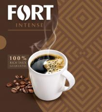 guarantee, taste, rich, %, 100, 100%, 100% rich taste guarantee, intense, fort, fort intense