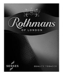 quality tobacco, quality tobacco, quality tobacco, senses, london, rothmans, rothmans of london, 90, 18, 1890