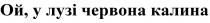 калина, червона, лузі, ой, ой, у лузі червона калина